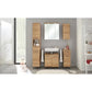 Armoire colonne de salle de bain en bois