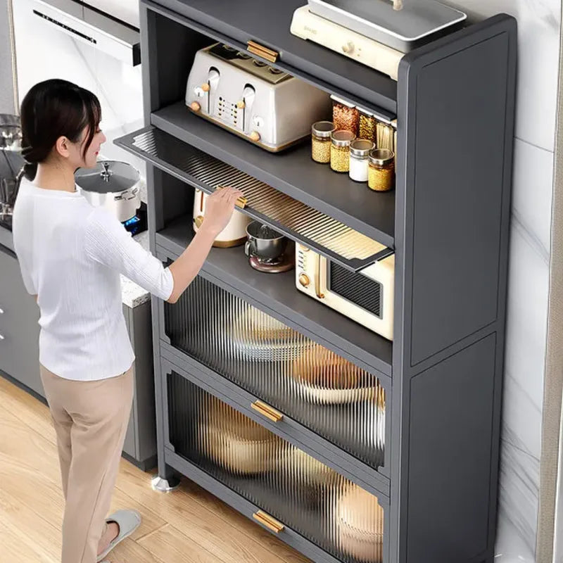 Meuble de rangement pour cuisine au sol polyvalent