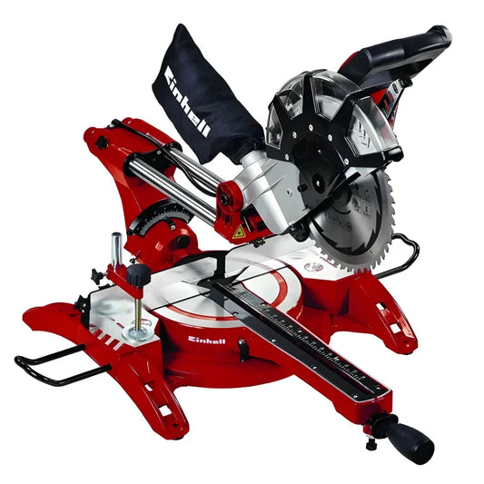 Scie à onglet radiale TC-SM 2534/1 Dual (puissance max. 2350 W, glissière intégré, tête de scie inclinable)