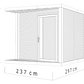Abri de jardin NERIS Gris Anthracite – 237×297 cm