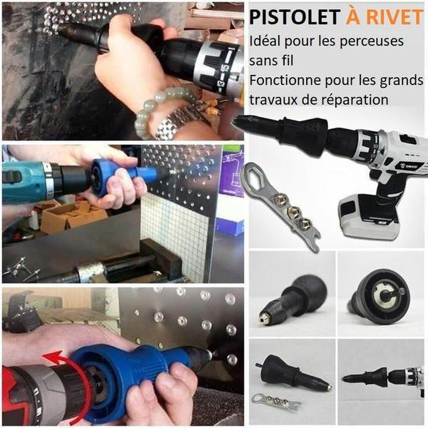 Adaptateur pour pistolet à rivet