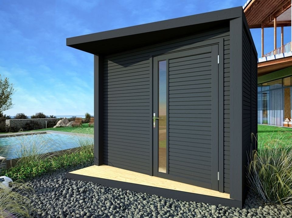 Abri de jardin NERIS Gris Anthracite – 237×297 cm