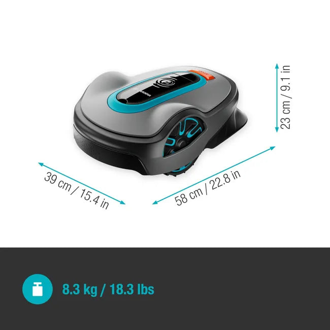 Robot tondeuse connecté GARDENA smart sileno life 19703-66 wifi, 1250 m²
