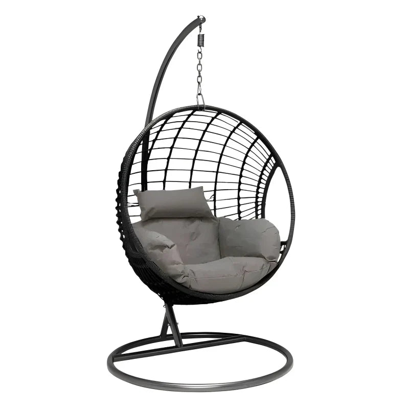 Fauteuil suspendu résine noire