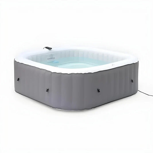 Spa gonflable 4 places carré anthracite