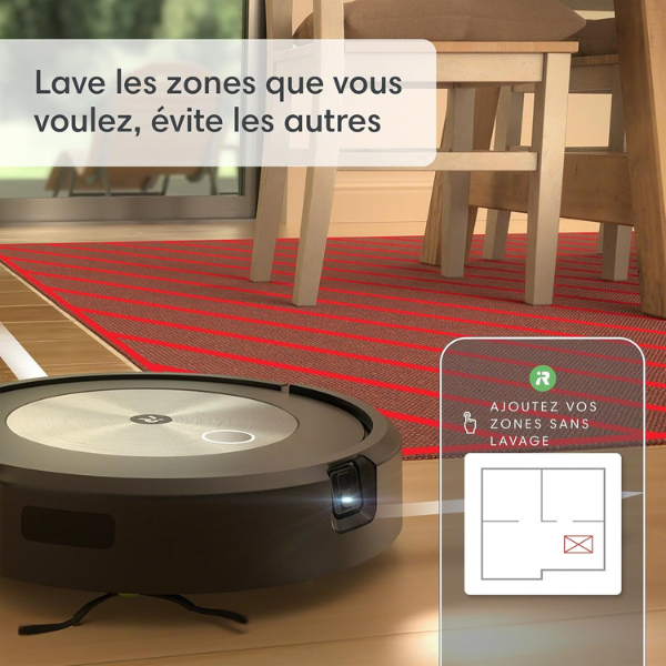 iRobot Roomba Combo j5+ - Robot Aspirateur Laveur 2en1 connecté
