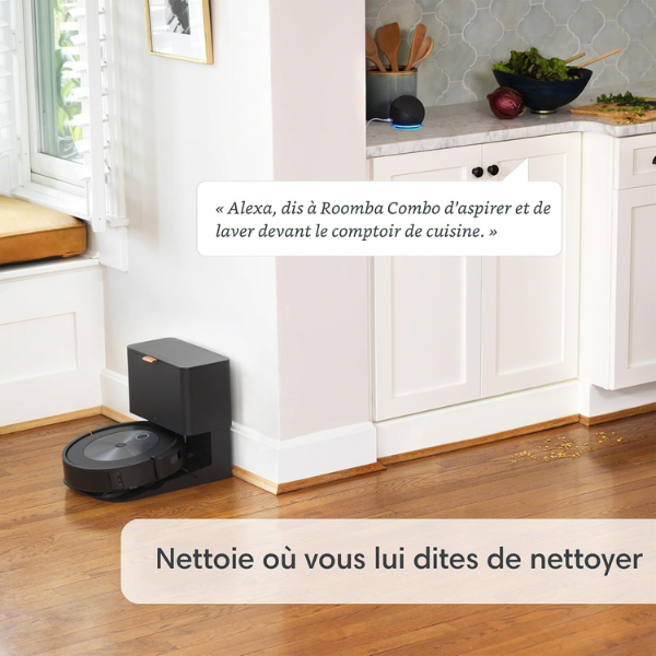 iRobot Roomba Combo j5+ - Robot Aspirateur Laveur 2en1 connecté