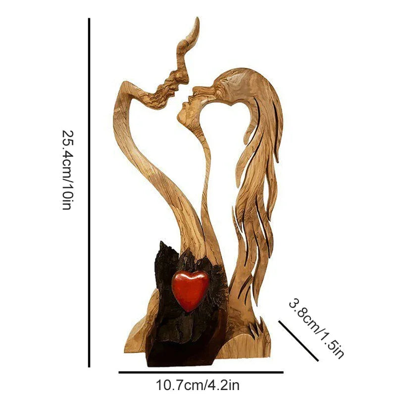Ornements de décoration en bois love eternal