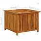 Boîte de rangement de jardin 75x75x58 cm bois d'acacia solide