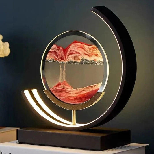 Lampe sable mouvant