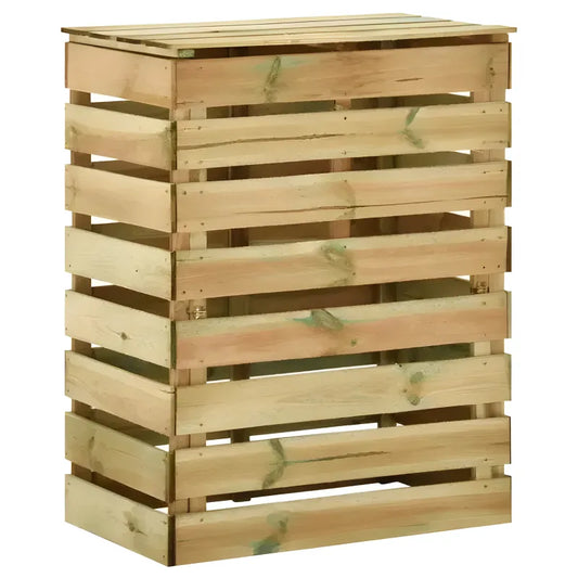 Bacs à compost, 4 pcs, bois de pin, 80x50x100 cm