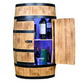 Bar Tonneau Led en Bois avec 2 Portes - 2 Étagères