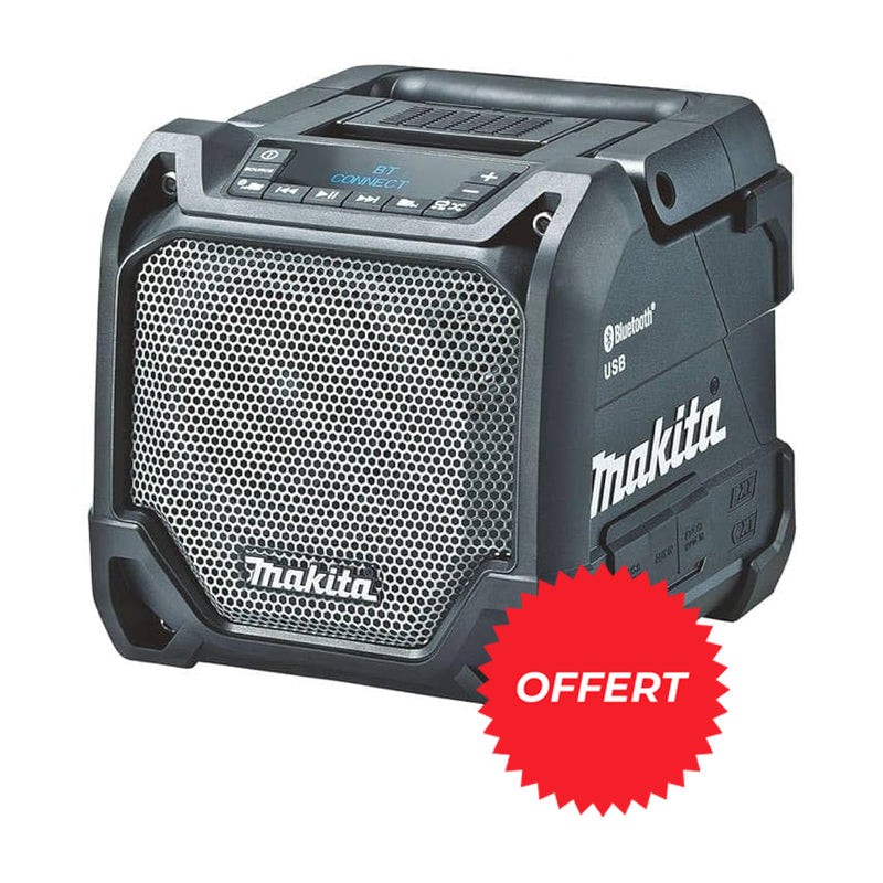 Perceuse visseuse MAKITA LXT DDF484RTX6 avec accessoires + Enceinte DMR202B OFFERTE