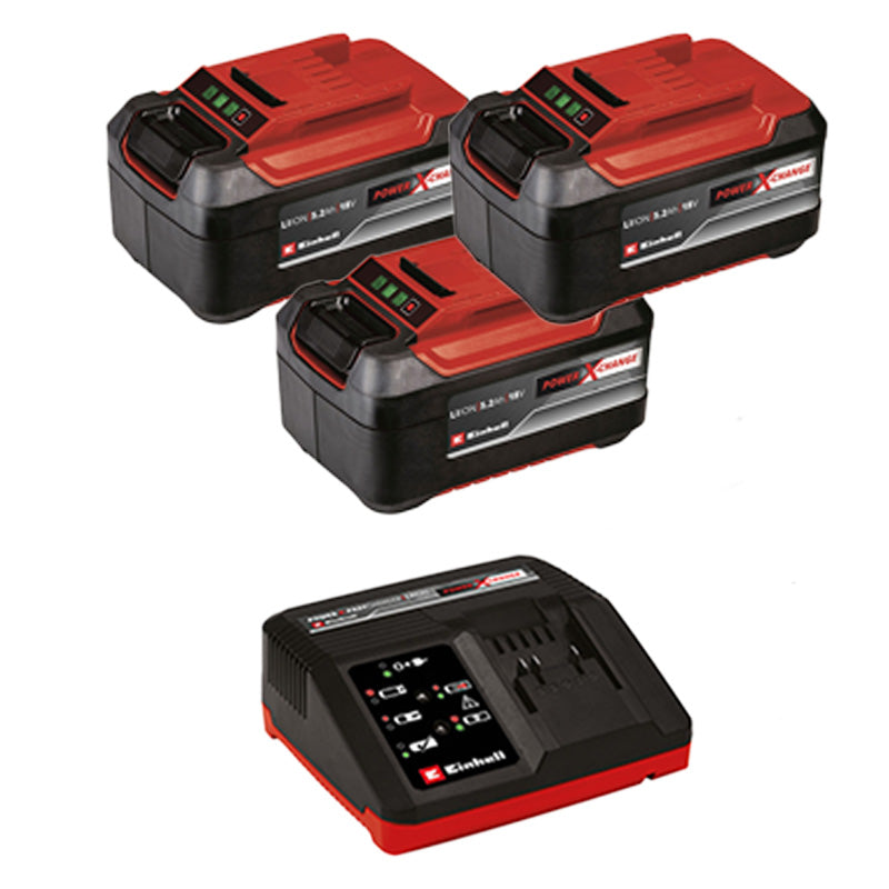 Pack 4 machines 18V 3 x 5,2Ah EINHELL Professional Brushless Power X-Change - E-case