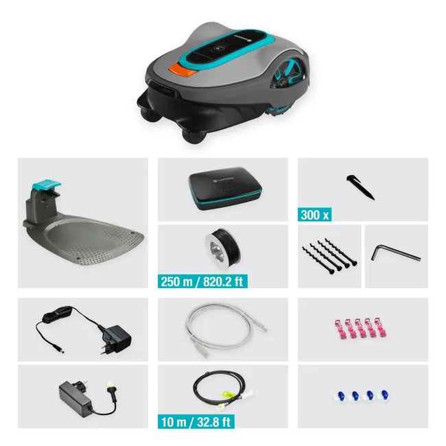 Robot tondeuse connecté GARDENA smart sileno life 19703-66 wifi, 1250 m²