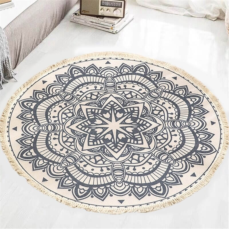 Tapis rond mandala
