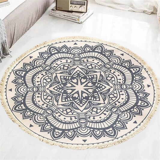 Tapis rond mandala