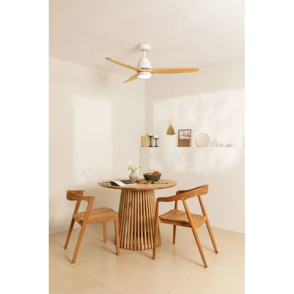 Ventilateur de Plafond Fonction réversible hiver 40W Silencieux Ø132 cm - Avec lumière et télécommande