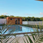 Abri de jardin bois Ep. 28mm, 13 m² – toit plat