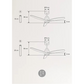 Ventilateur de Plafond Fonction réversible hiver 40W Silencieux Ø132 cm - Avec lumière et télécommande
