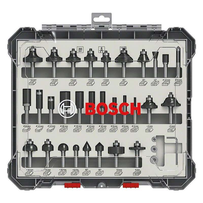 Coffret de 30 fraises mixtes BOSCH Professional (2607017475)