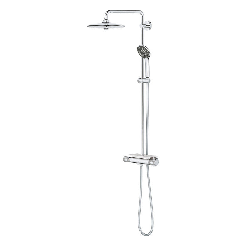 Colonne de douche thermostatique VITALIO SYSTEM 260 GROHE 26403002 tête Ø 26 cm + douchette 3 jets - chrome