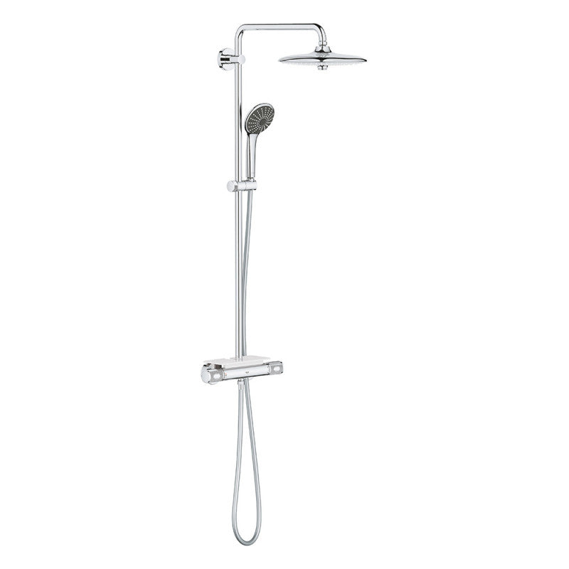 Colonne de douche thermostatique VITALIO SYSTEM 260 GROHE 26403002 tête Ø 26 cm + douchette 3 jets - chrome