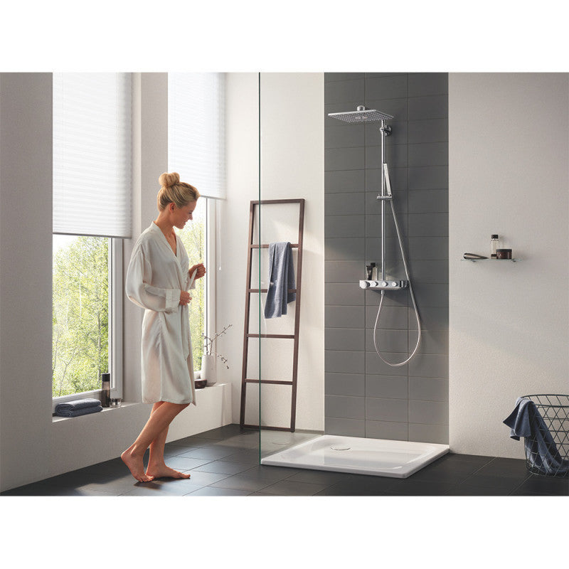 Colonne thermostatique EUPHORIA SMARTCONTROL 310 GROHE 26508000 - 31 x 31 cm - douchette + flexible 175 cm + porte-savon
