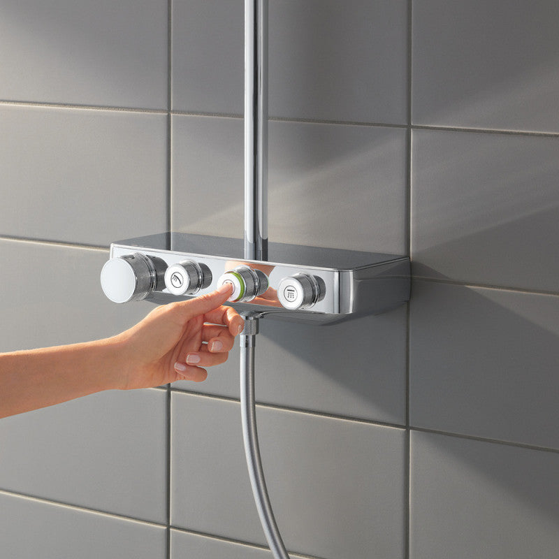 Colonne thermostatique EUPHORIA SMARTCONTROL 310 GROHE 26508000 - 31 x 31 cm - douchette + flexible 175 cm + porte-savon