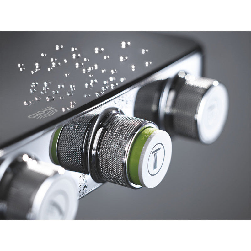 Colonne thermostatique EUPHORIA SMARTCONTROL 310 GROHE 26508000 - 31 x 31 cm - douchette + flexible 175 cm + porte-savon