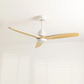Ventilateur de Plafond Fonction réversible hiver 40W Silencieux Ø132 cm - Avec lumière et télécommande