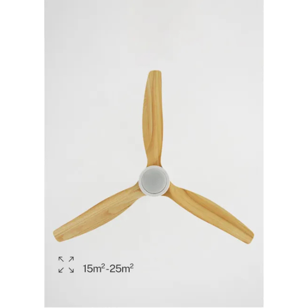 Ventilateur de Plafond Fonction réversible hiver 40W Silencieux Ø132 cm - Avec lumière et télécommande