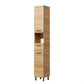 Armoire colonne de salle de bain en bois