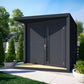 Abri de jardin NERIS Gris Anthracite – 237×297 cm