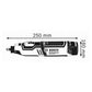 Outil multifonction rotatif BOSCH 06019C5002  GRO 12V-35 en coffret L-boxx avec accessoires - Machine Nue