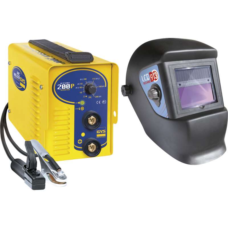 Pack GYS 031579 Poste de soudure Bundle GYSMI 200P + Masque LCD TECHNO 9/13