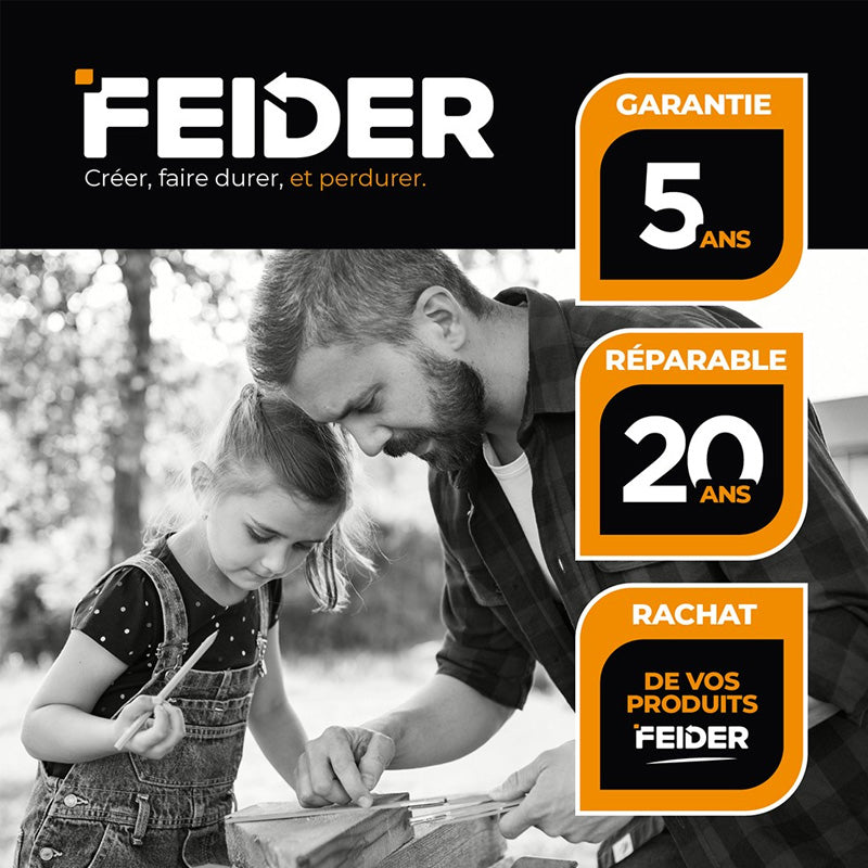 Aspirateur spécial plâtre FEIDER FAP1630 - Eau et poussière 1600 W 30 L