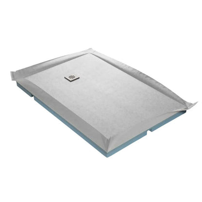 Receveur à carreler 150x100cm MARMOX RC150100FLAT - Avec grille carrée centrée