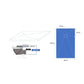 Receveur résine extra-plat 120x90cm MARMOX RC12090LITE-9010 - Grille acier inox - Blanc imitation ardoise