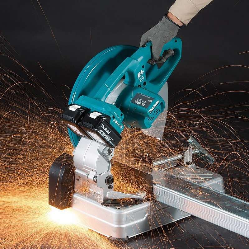 Scie à coupe d'onglet à métaux MAKITA DLW140Z - 36 V (2 x 18 V machine nue) Li-Ion