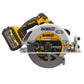 Scie circulaire Ø190mm 54V DEWALT DCS573T1-QW  FLEXVOLT Brushless avec coffret et une batterie 6,0 Ah