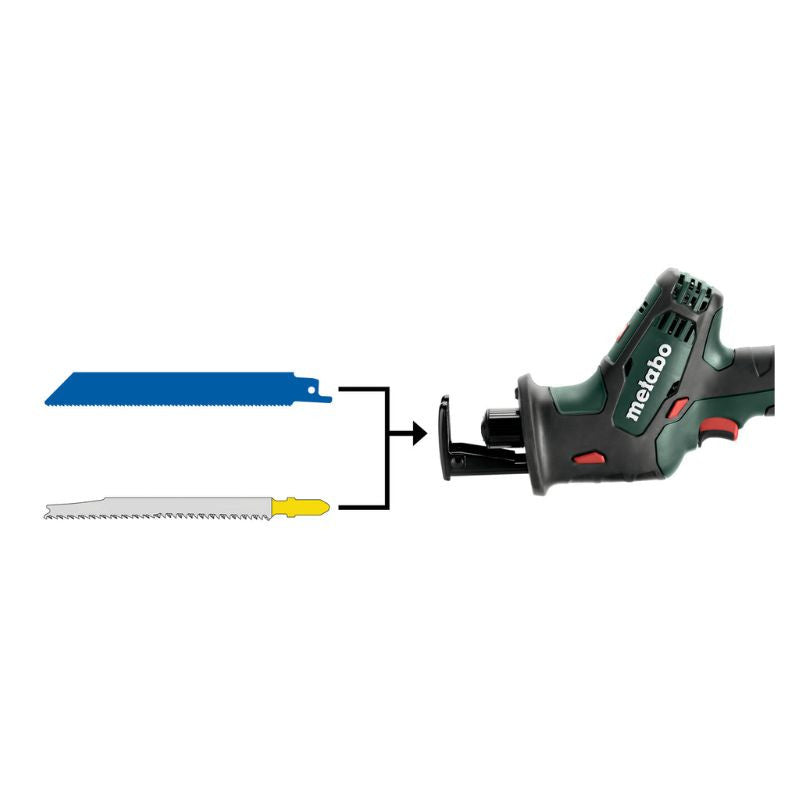 Scie sabre METABO  18 V SANS FIL- SSE 18 LTX - sans batterie ni chargeur, coffret Metaloc